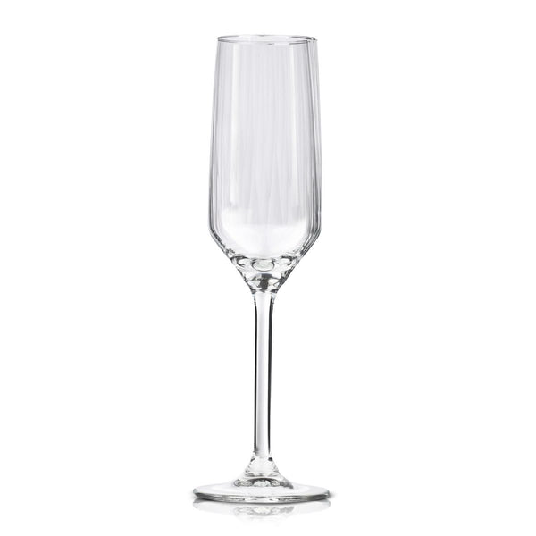 Flûte à champagne gamme Lucie, style Taillée Ambrée