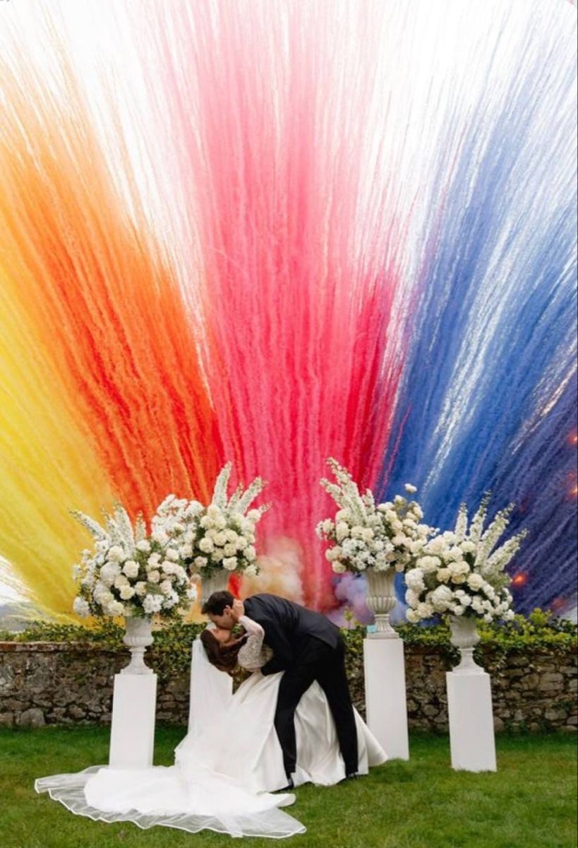Fumée colorée
